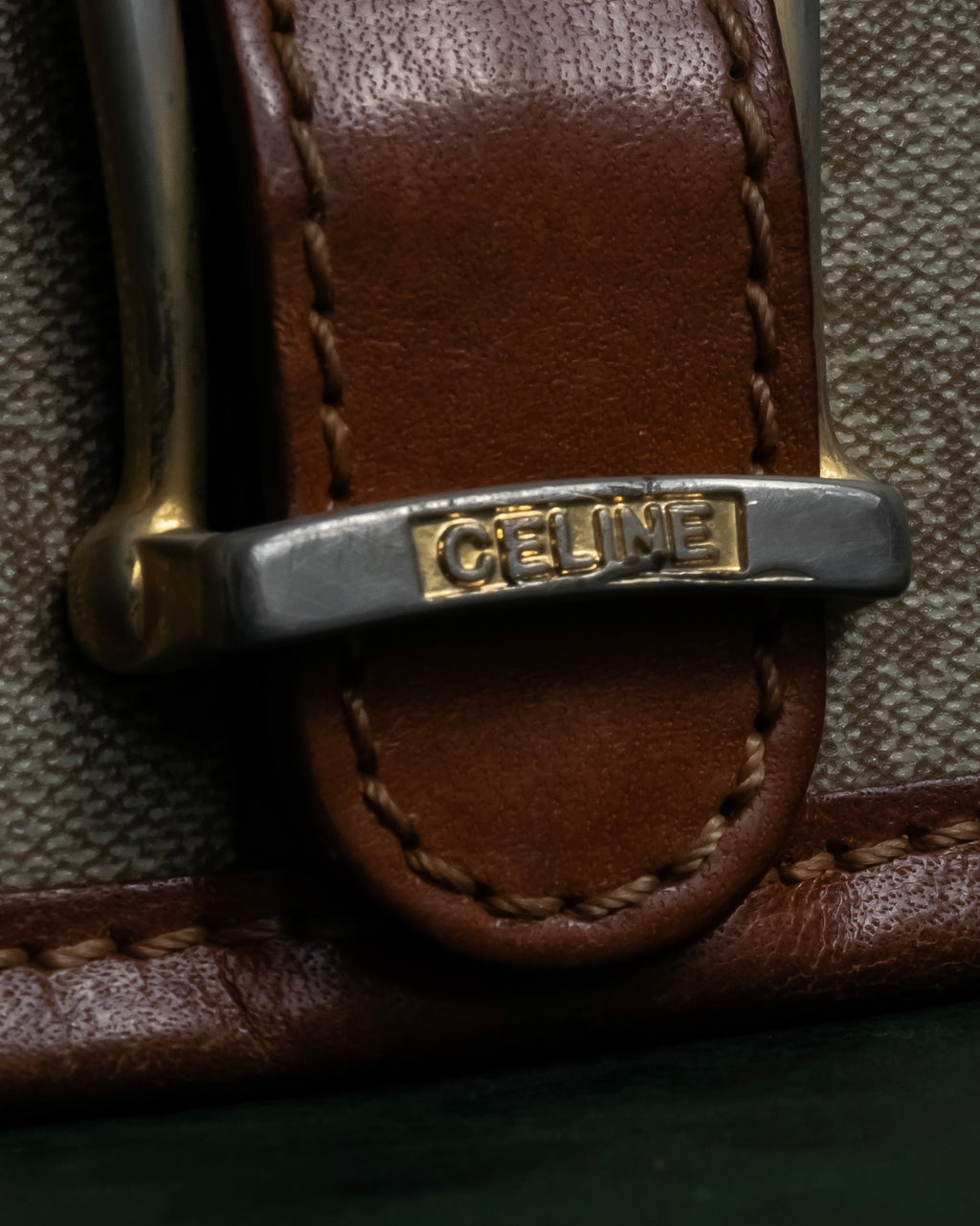 "CELINE Macadam pattern combination shoulder bag