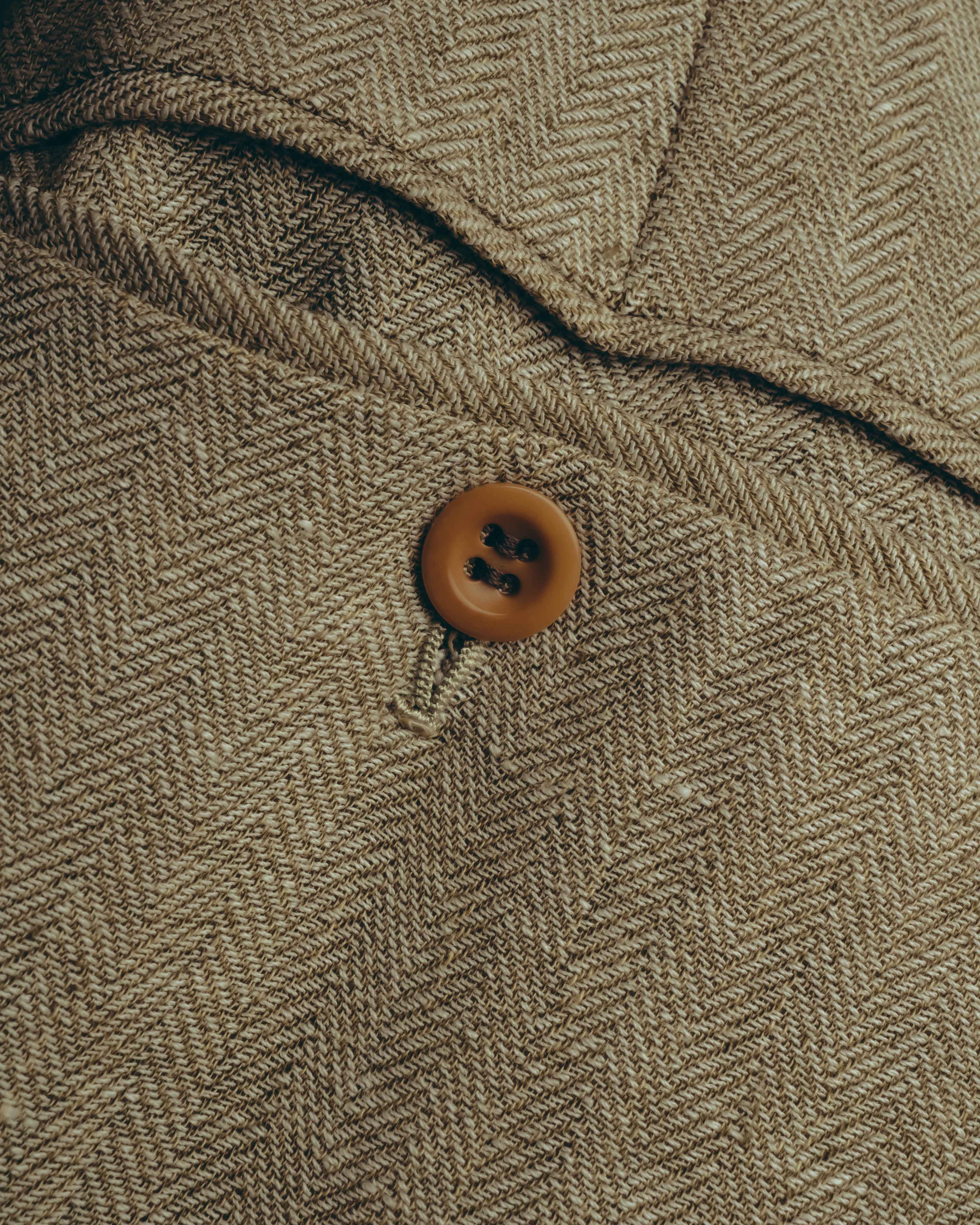 -SPECIAL- “HERMES” 80’s-90’s Herringbone linen suit set