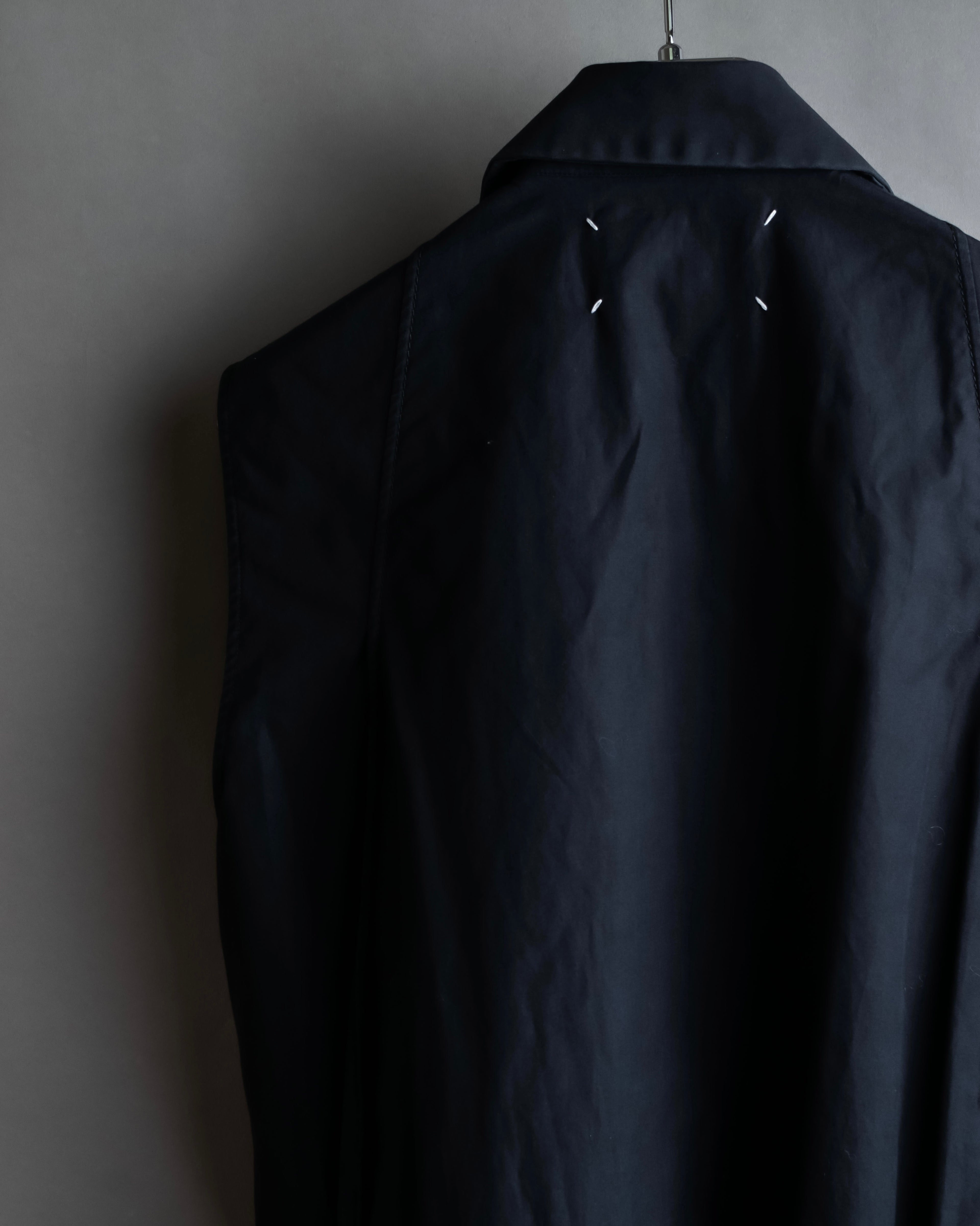 "MAISON MARGIELA" 13SS Panel design sleeveless black shirt