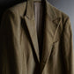 "Vintage brushed peak lapel 1 button tailored jacket"