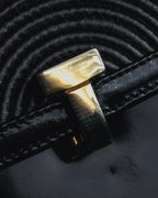 "Tiffany & Co." 80’s-90’s Structured ribbed leather top-handle bag