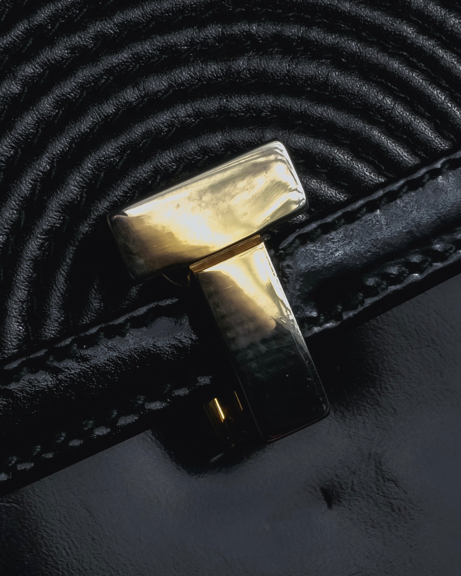 "Tiffany & Co." 80’s-90’s Structured ribbed leather top-handle bag