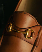 “GUCCI” 70’s-80’s Horsebit leather loafers