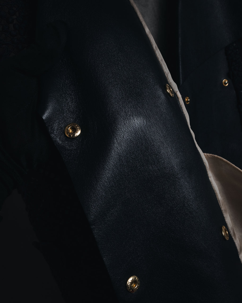 –SPECIAL– "VALENTINO"
Early 2010s lace and leather double-breasted jacket