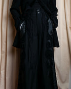 "COMME des GARCONS" Ruffle & tulle asymmetrical docking sarouel slacks