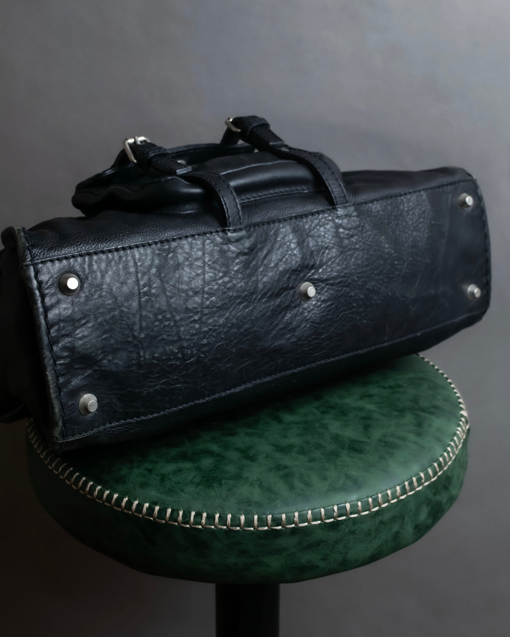 "Chloe" Out pocket detail leather Edith bag