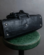 "Chloe" Out pocket detail leather Edith bag