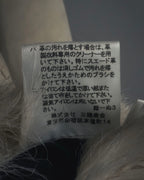 "BURBERRY BLUE LABEL" 00’s Shearling cable-knit pockets coat