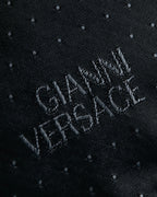 "GIANNI VERSACE" Sunflower medusa pattern necktie