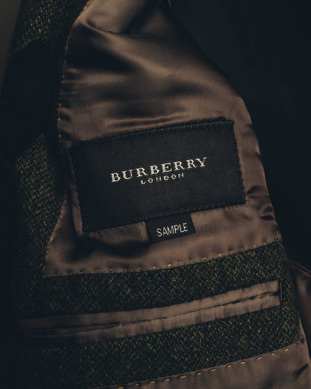 "BURBERRY LONDON" 00's-10's Classic wool tweed coat
