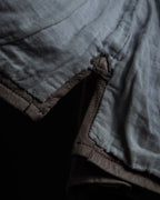 "ISAMU KATAYAMA" Dart-shaped deer leather shirt jacket