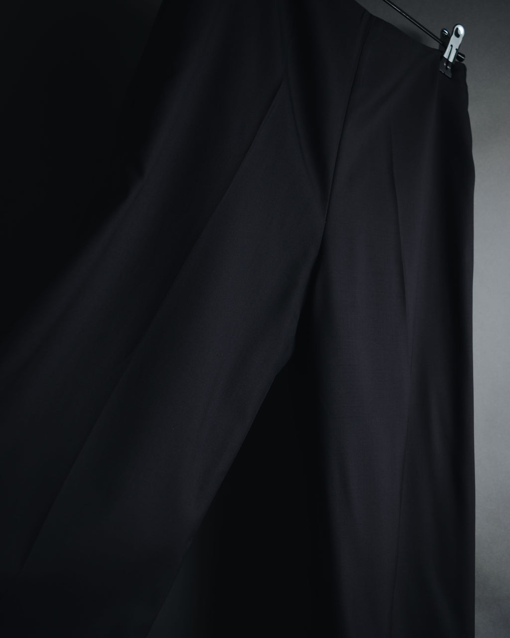 "HERMES" 90’s-00’s Margiela design minimal virgin wool slacks