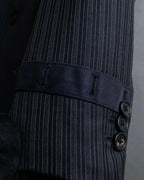 "PAUL SMITH" Satin-switched striped tailored jacket