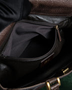 “FENDI” 2010’s Architectural grained leather 3Jours bag