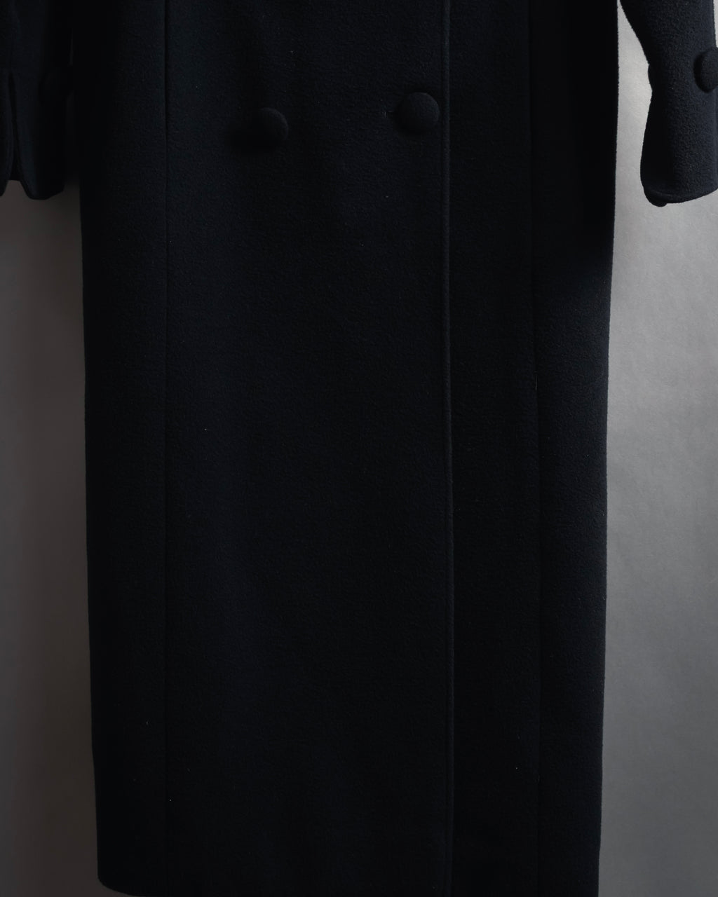 "Karl Lagerfeld" 80's-90's Round collar curvaceous coat