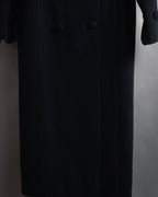"Karl Lagerfeld" 80's-90's Round collar curvaceous coat