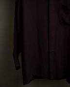 "JEAN PAUL GAULTIER" Draping form burgundy shirt
