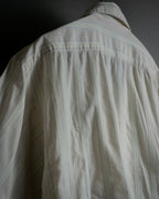 "CELINE" 80’s-90’s Pastel dobby striped pajama shirt