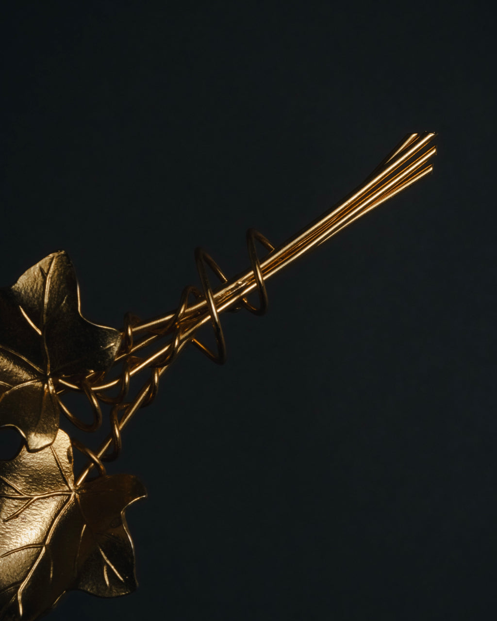 "KENZO" Botanical ivy bouquet brooch