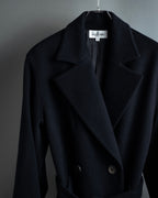 "VALENTINO" Double-breasted belted chester coat