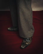 -SPECIAL- “CHANEL” 05AWmicro houndstooth tweed wide trousers