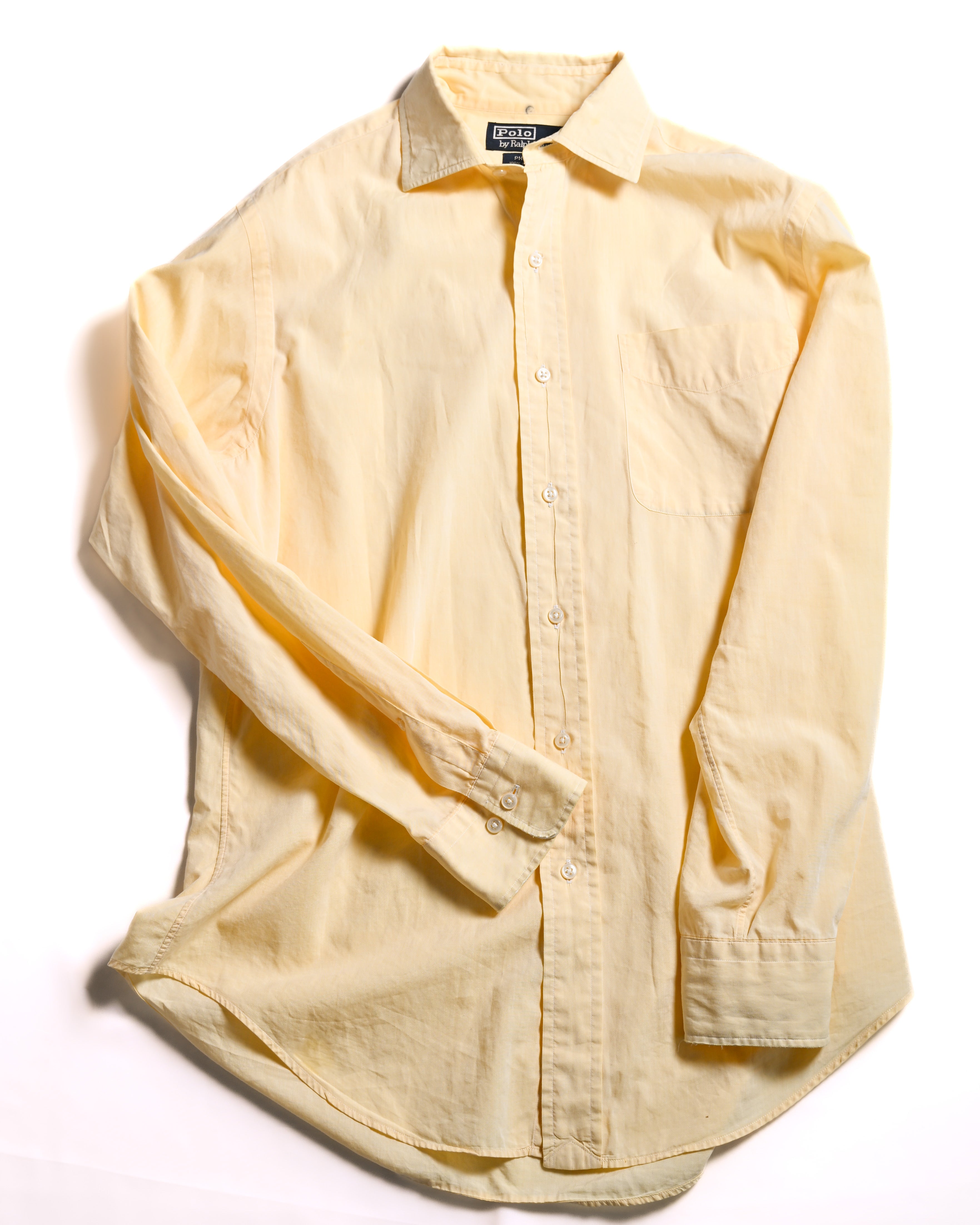 POLO Ralph Lauren/ “PHILIP” Relax Sized Cotton Shirt Yellow