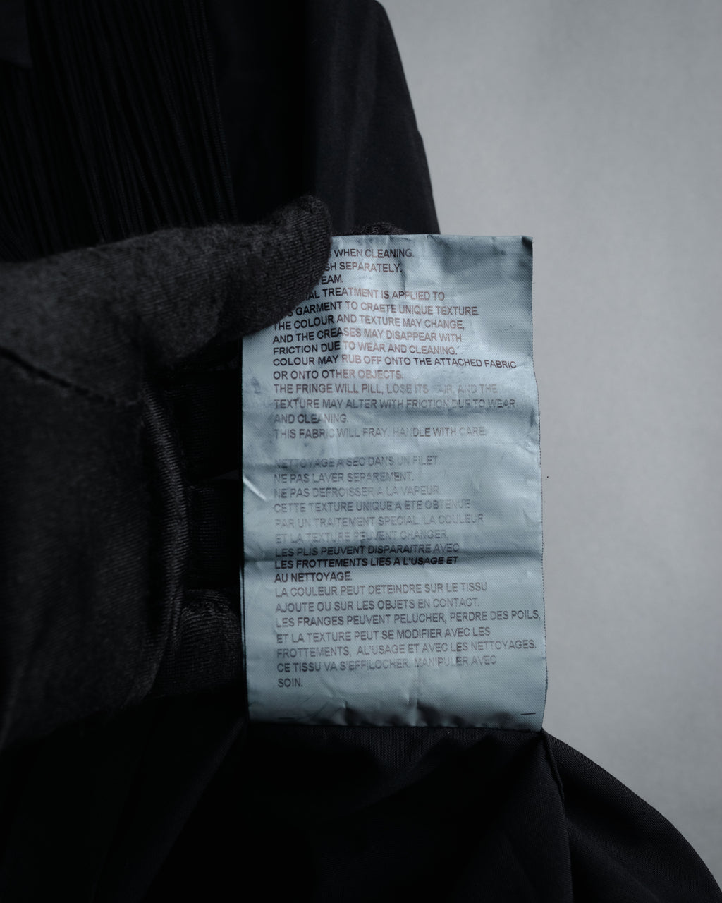 “COMME des GARCONS” 2022SS  Fringed dress shirt