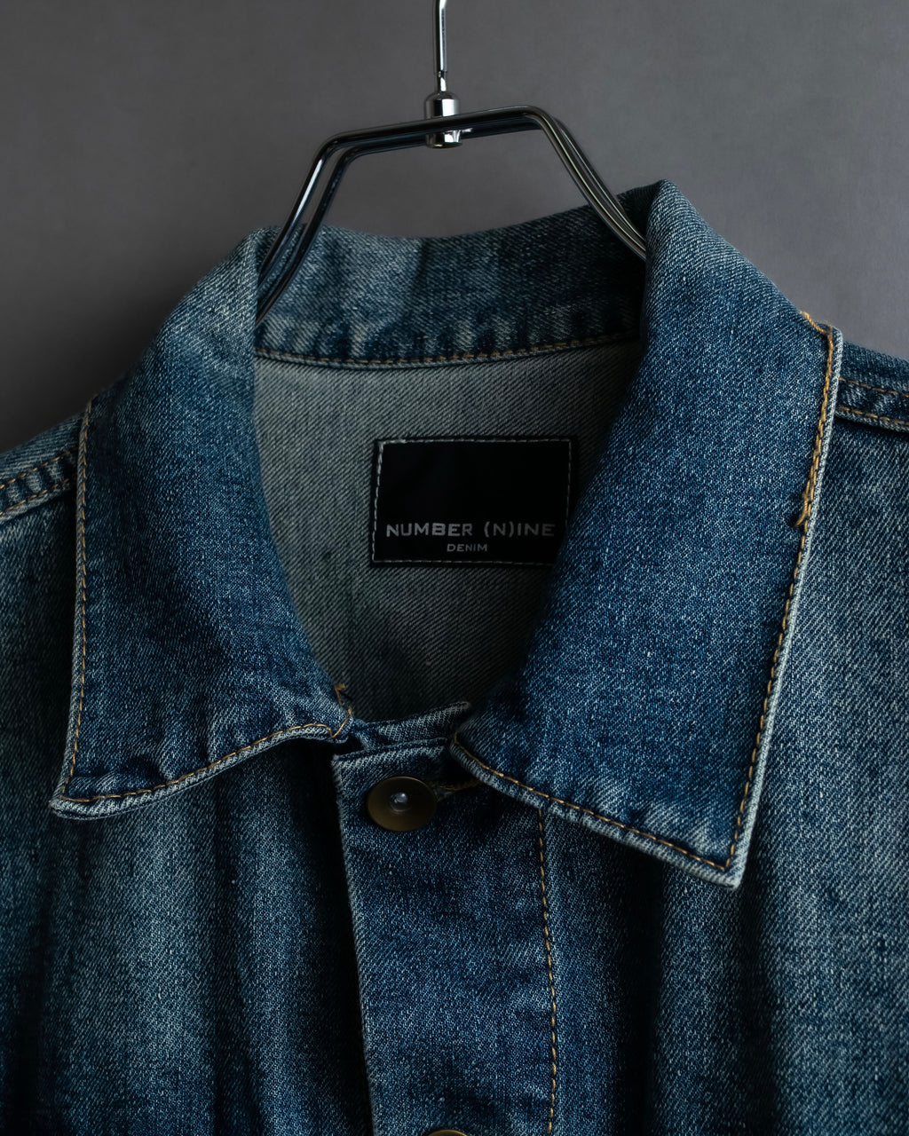 "NUMBER (N)INE" Vintage washed denim jacket