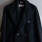 "Max Mara"  Large lapel double breasted melton chester coat