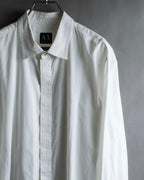 "ARMANI EXCHANGE" Different weave patterns cotton shirt