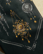 "Gianfranco Ferré" 90's Baroque print silk necktie
