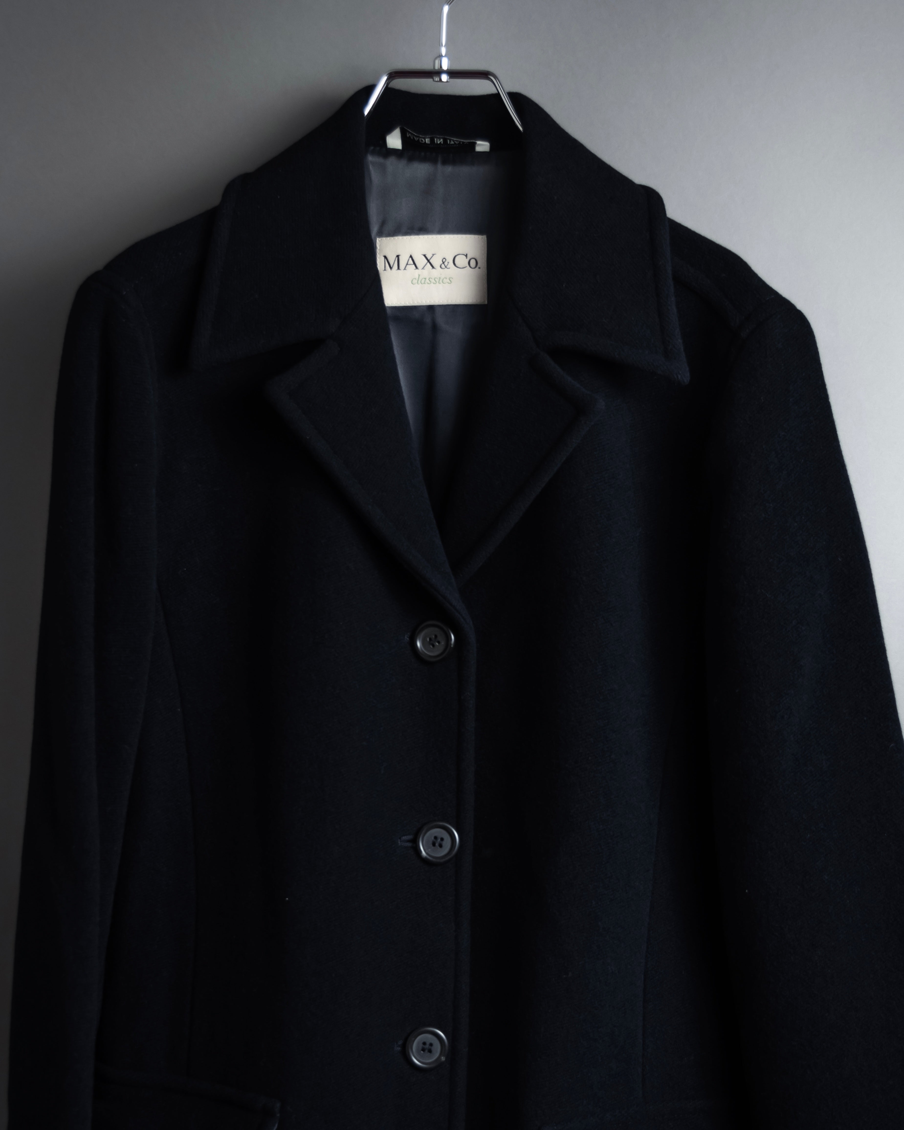 "MAX&Co." Straight fitting super maxi-length chester coat