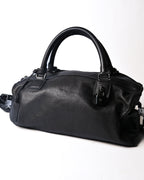 LOEWE/ Anagram 2 Way Mini Boston Hand Bag Metallic Black