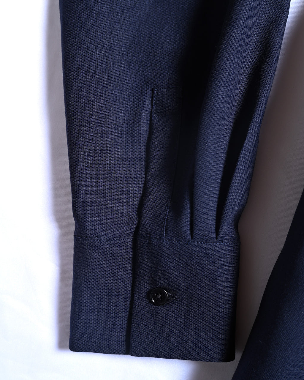 JIL SANDER/ 2015 Shape Designed Wool Shirt Coat Navy