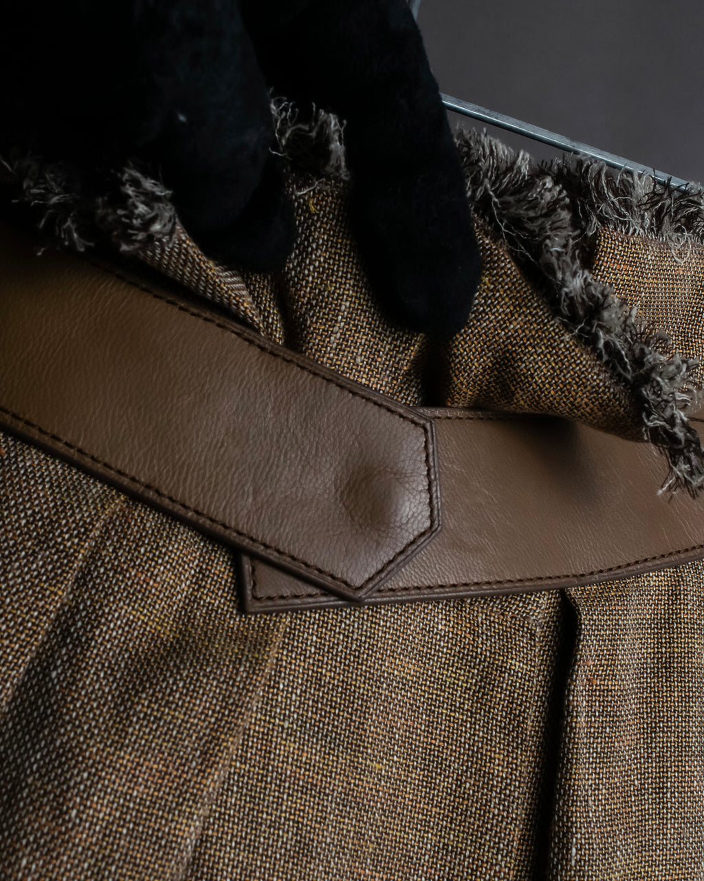 "HERMES" Gaultier period fringe design wrap skirt