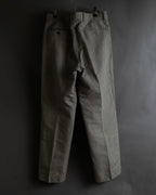 "HERMES" Cotton linen wide tapered slacks