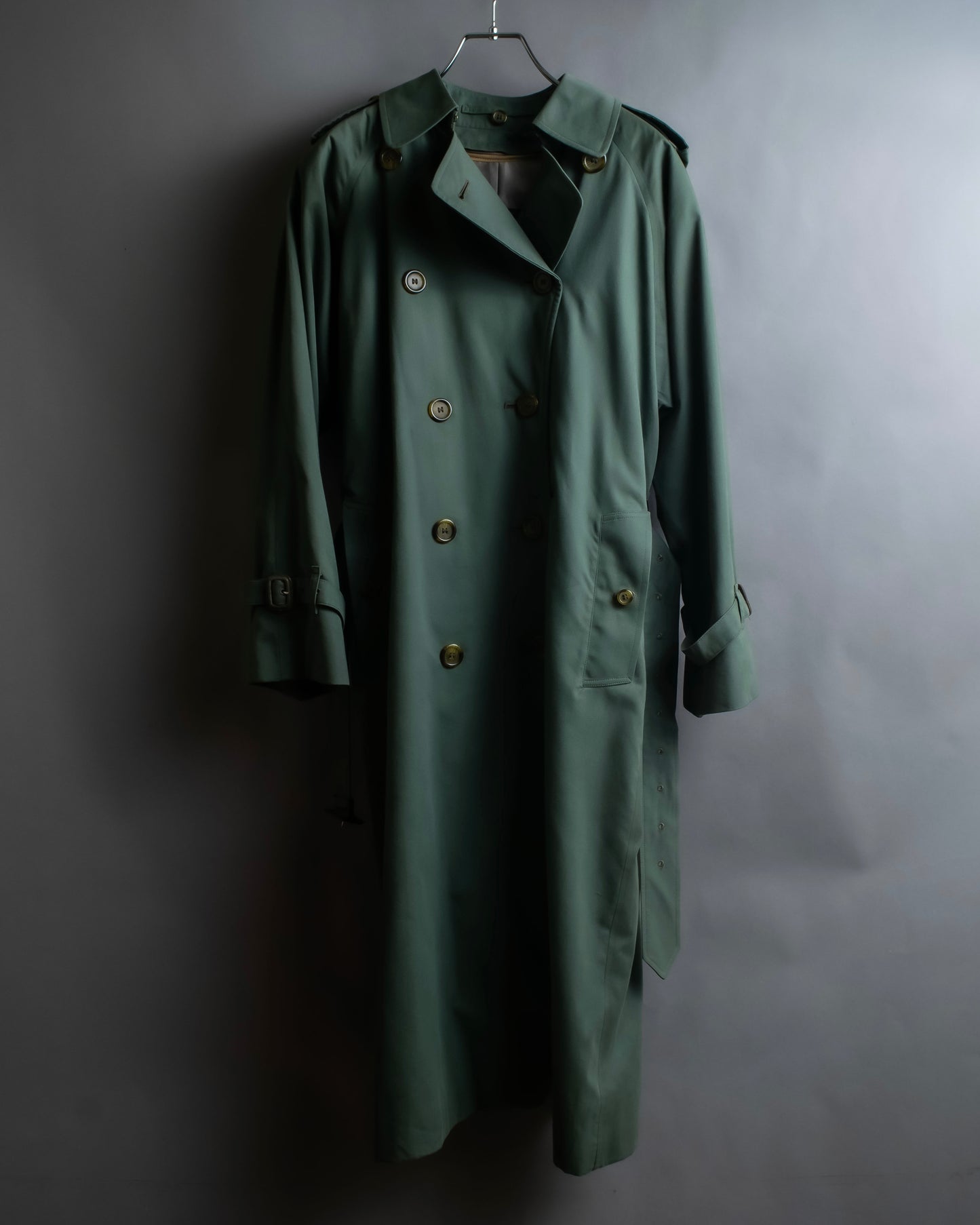 "BURBERRYS" Military detail oversized belted trench coat