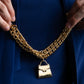 "Karl Lagerfeld" Bag charm mantel chain bracelet