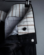 "BALENCIAGA" Chalk stripe pattern long silhouette set up