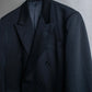 Vintage peak lapel double breasted tailored jacket