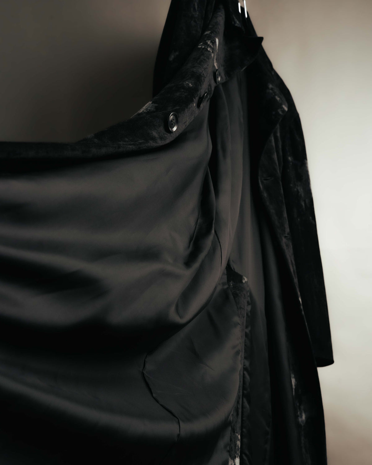 -SPECIAL- "Y’s" 2025's Discharge printed velvet long coat