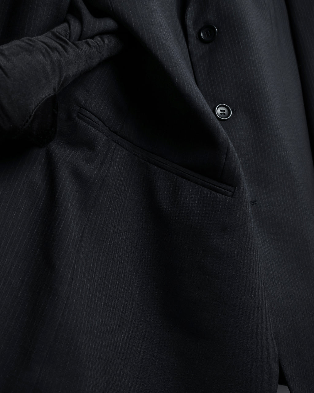 "ARMANI COLLEZIONI" Notched drape classically tailored jacket