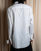 "GIVENCHY" Bosom panel design white shirt