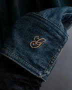 "GUCCI" Vintage faded shaped denim jacket