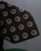 "GIORGIO ARMANI" Oval motif dot silk necktie