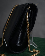 –SPECIAL– “GUCCI” 80’s crest chain shoulder bag