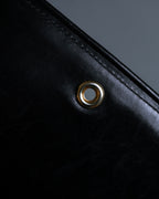 "GUCCI" Saddlery motif crisp design vintage leather shoulder bag