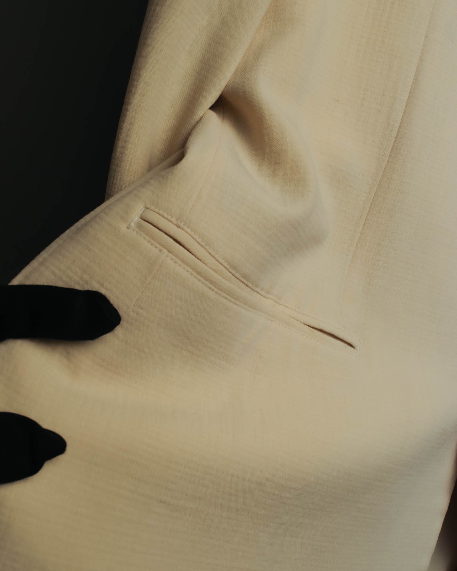 "Y's" 80's-early 90's Relaxed tailored wool skirt suit