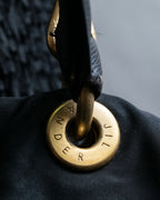 “JIL SANDER” Gold buckle 2 way nylon hand bag