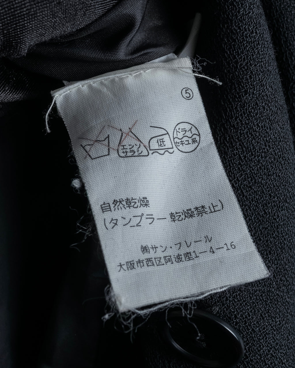 "GIANFRANCO FERRE" Multiple button sequences shaped long coat